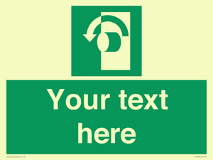 Custom Turn Anti-Clockwise Sign